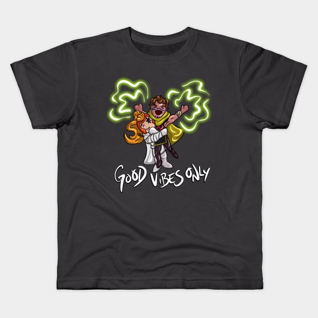 Good vibes Kids T-Shirt by carcrashcarlos